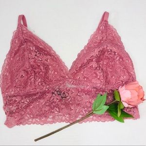 💕 XOXO blush pink lace bralette 💕